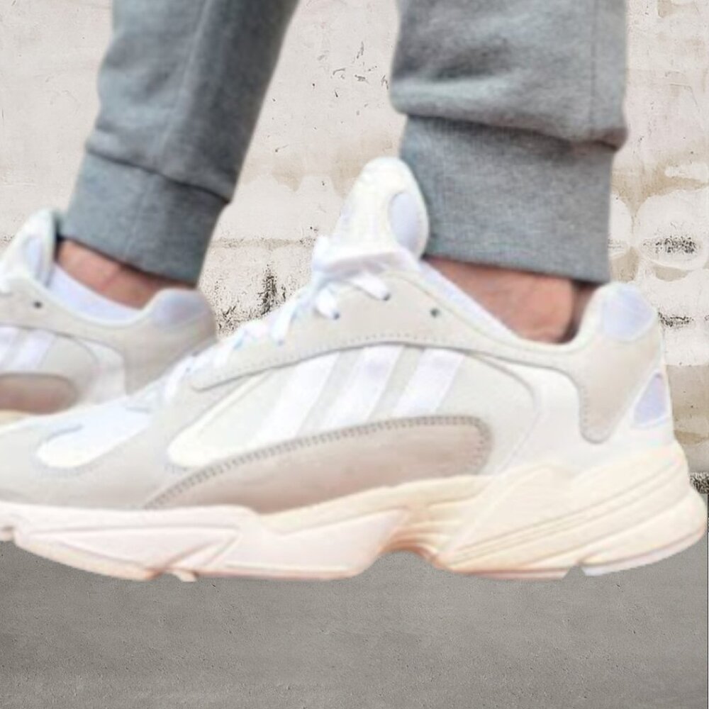 Adidas Originals Yung-1 Lifestyle Cloud White Sneakers Men's Size 7 Women's 8.5
